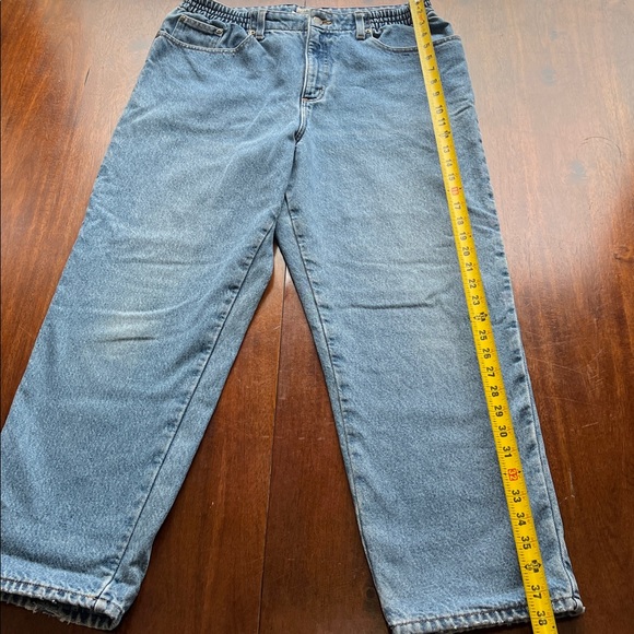 VTG LL Bean Flannel Lined Original Fit/Relaxed Jeans Size 14 - Picture 8 of 12